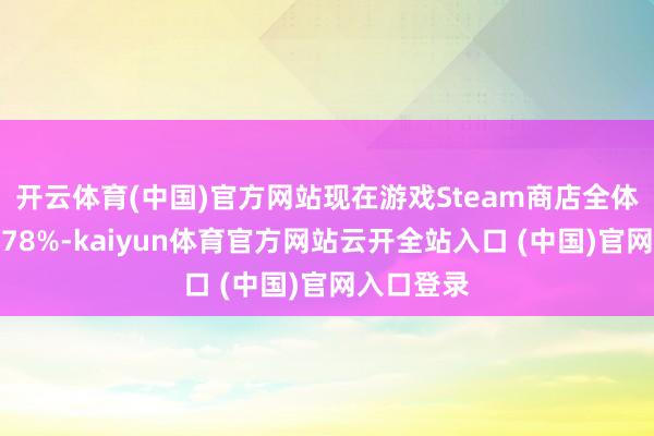 开云体育(中国)官方网站现在游戏Steam商店全体好评率为78%-kaiyun体育官方网站云开全站入口 (中国)官网入口登录